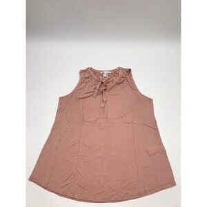 Lascana for Venus Pink Tie Detail V-Neck Silhouette Casual Top size M